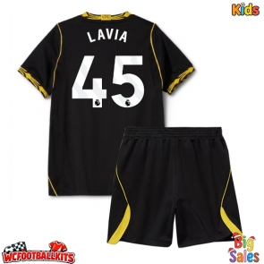 Chelsea Romeo Lavia #45 Replica Away Stadium Kit for Kids 2026-27 Short Sleeve (+ pants)